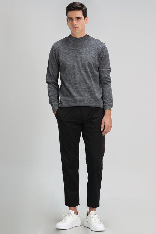 Classic Comfort Men's Black Chino Trousers - The Perfect Blend of Style and Ease - Texmart