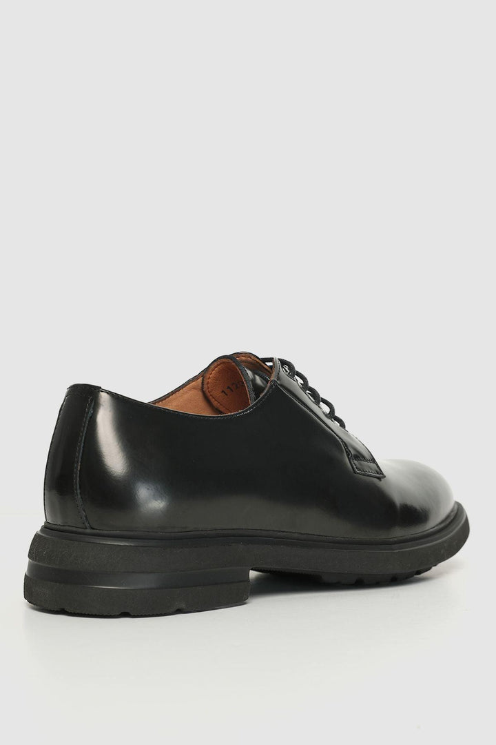 Classic Elegance: Black Genuine Leather Men's Shoes - Timeless Style and Uncompromising Quality - Texmart