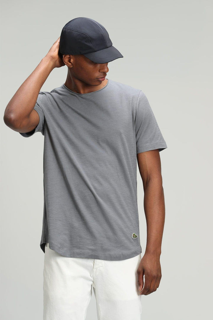 Classic Gray Cotton Knit Men's T-Shirt - The Essential Wardrobe Staple - Texmart