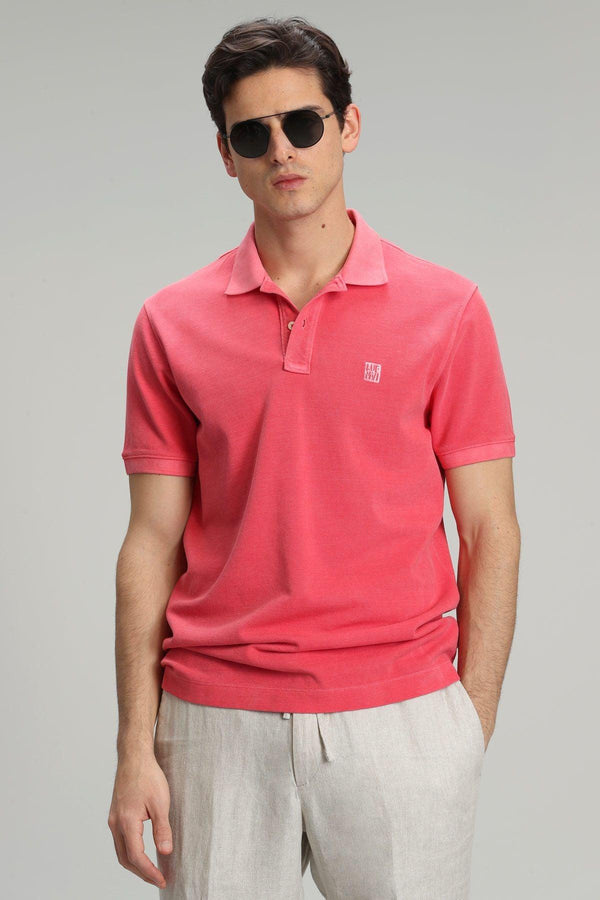 Coral Crush Men's Cotton Polo Neck Sports T-Shirt: A Vibrant and Versatile Wardrobe Essential - Texmart