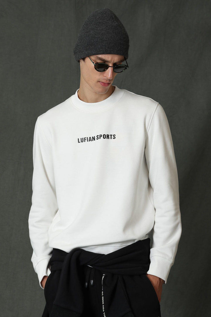 Cozy Cloud Men's Sweatshirt - Off-White Bliss - Texmart