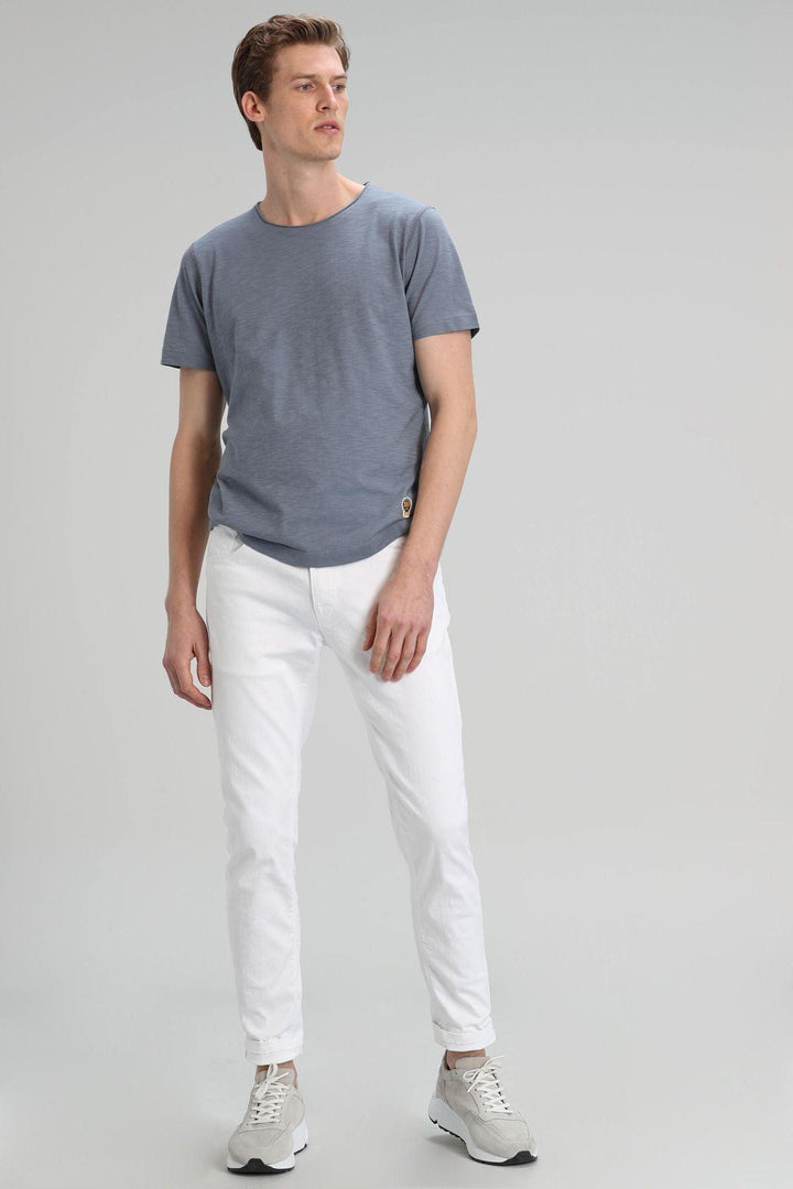 Dark Gray Essential Cotton Knit T-Shirt for Men - The Timeless Wardrobe Staple - Texmart