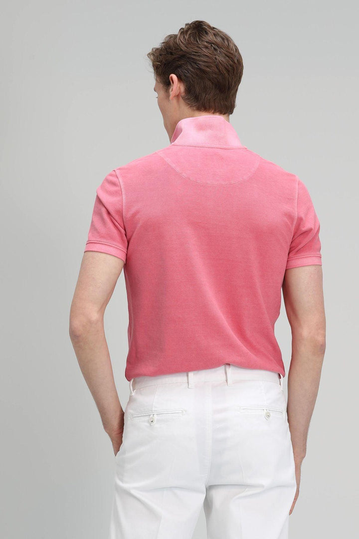 Dark Pink Performance Polo: The Ultimate Men's T-Shirt for Style and Comfort - Texmart