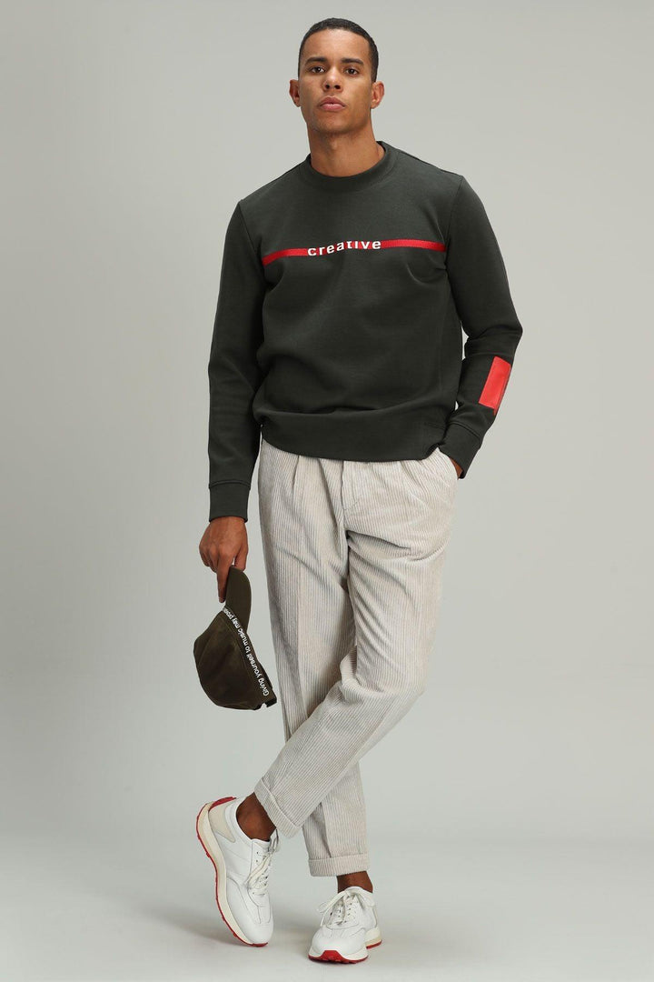 Emerald Enigma Men's Knit Sweatshirt: The Perfect Blend of Comfort and Style - Texmart