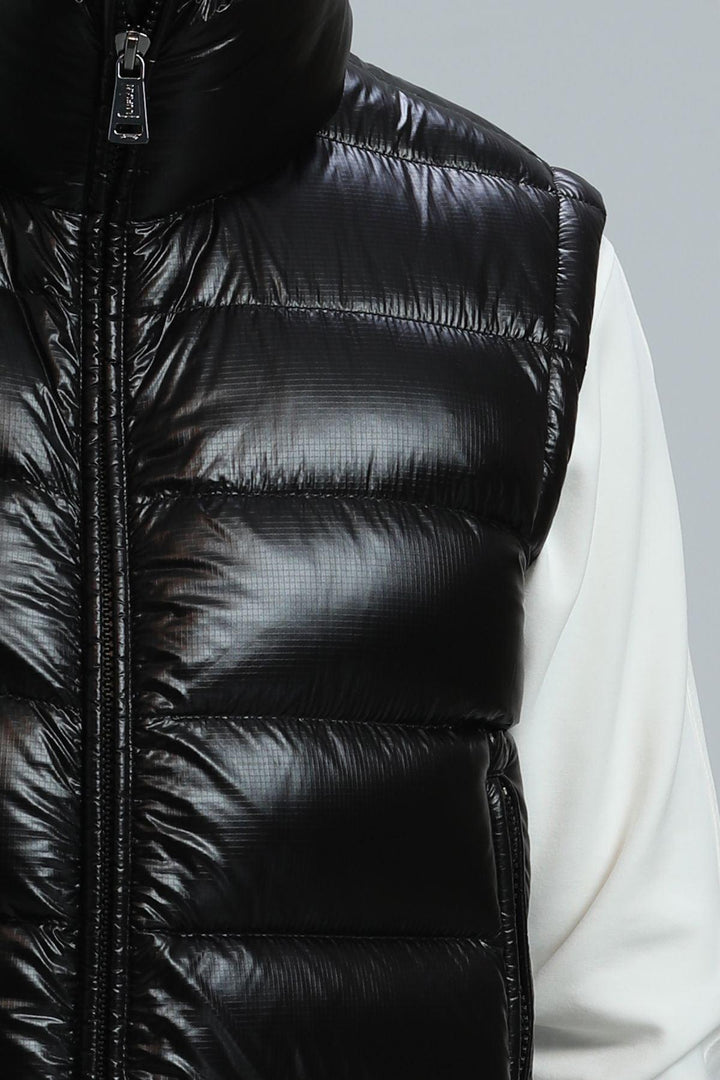 Feathered Elegance: The Distinguished Black Men's Vest by Peter Kaz - Texmart