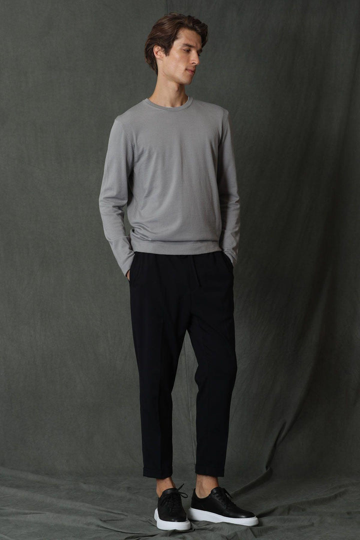 Gray Galaxy Men's Knit Sweater: The Perfect Blend of Style and Warmth - Texmart