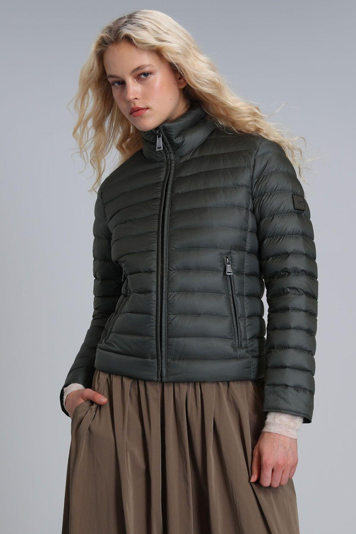 Green Feathered Winter Coat: The Mary Goose Coat - Texmart