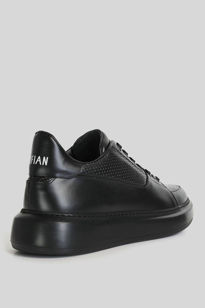 Introducing the Noir Classic Leather Sneakers for Men - Texmart