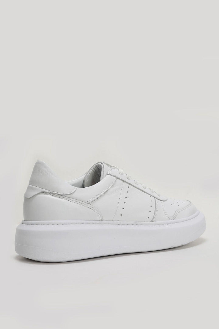 Luxury White Leather Sneaker Shoes for Men - The Epitome of Style and Comfort - Texmart