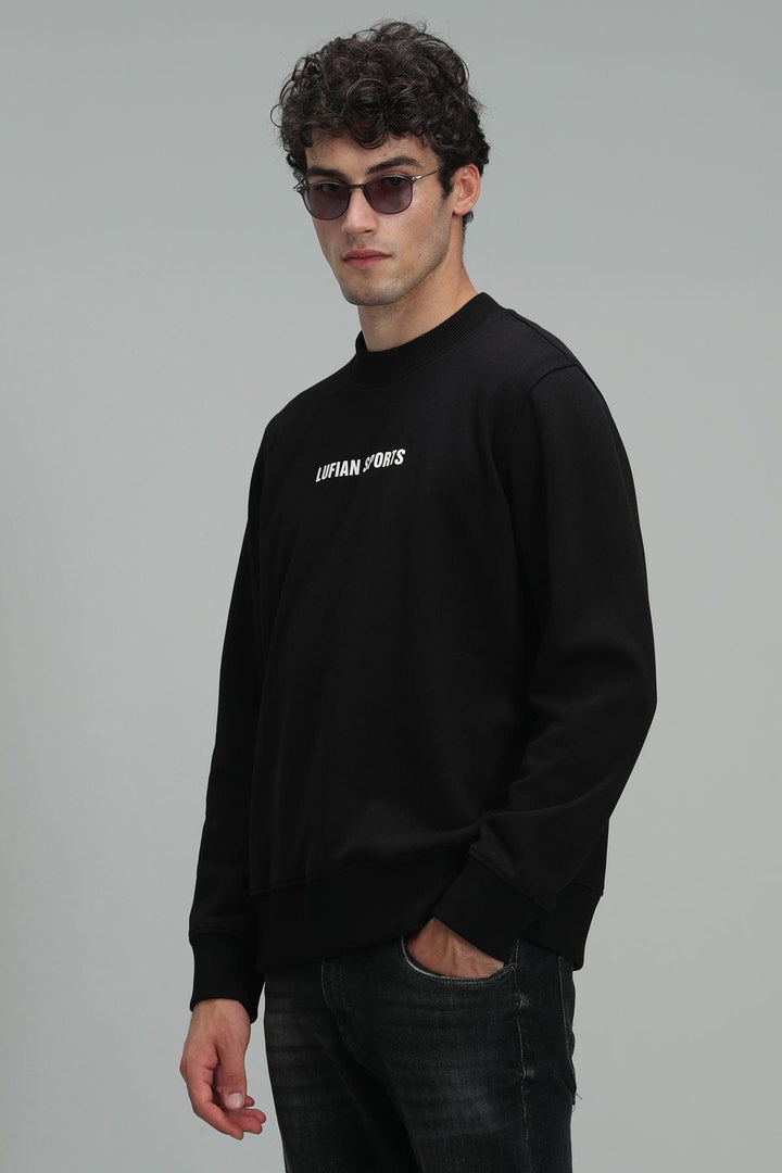 Midnight Star Men's Cozy Black Sweatshirt: The Ultimate Blend of Comfort and Style - Texmart
