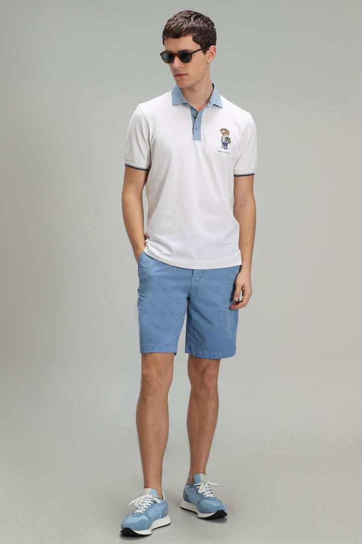 Modern Blue Slim Fit Chino Shorts: Elevate Your Summer Style with Zegler Sports - Texmart
