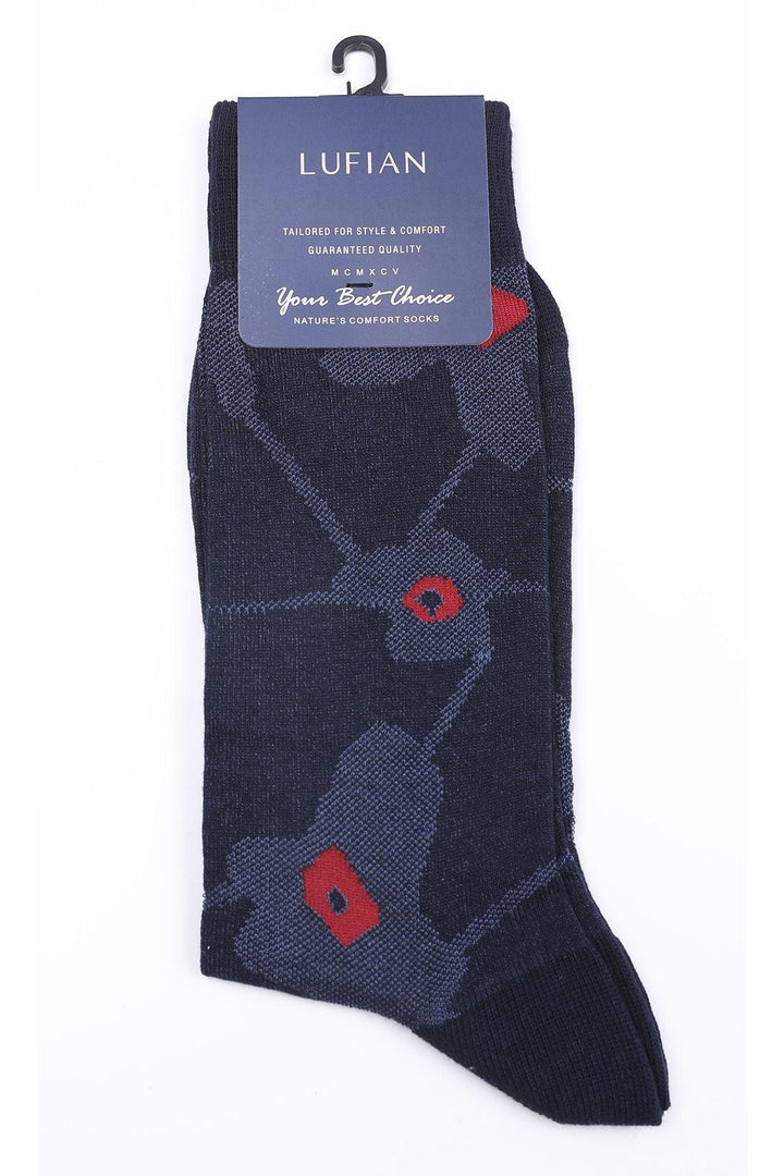 Navy Blue ComfortFit Men's Socks by Edmonton - Ultimate Comfort and Durability for Everyday Wear - Texmart