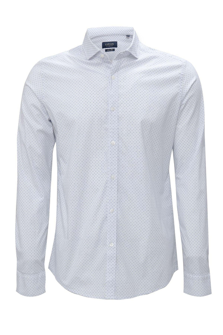 Navy Blue Elegance: Leus Men's Smart Shirt, the Perfect Blend of Style and Comfort - Texmart