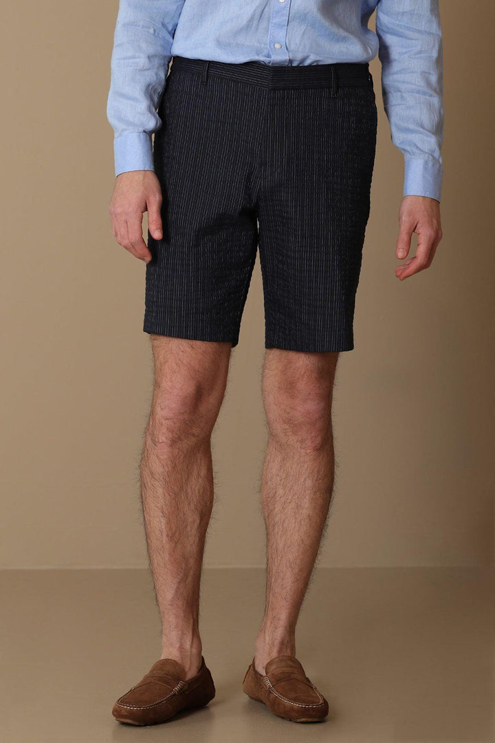 Navy Blue Slim Fit Chino Shorts for Men: The Ultimate Blend of Style and Comfort - Texmart