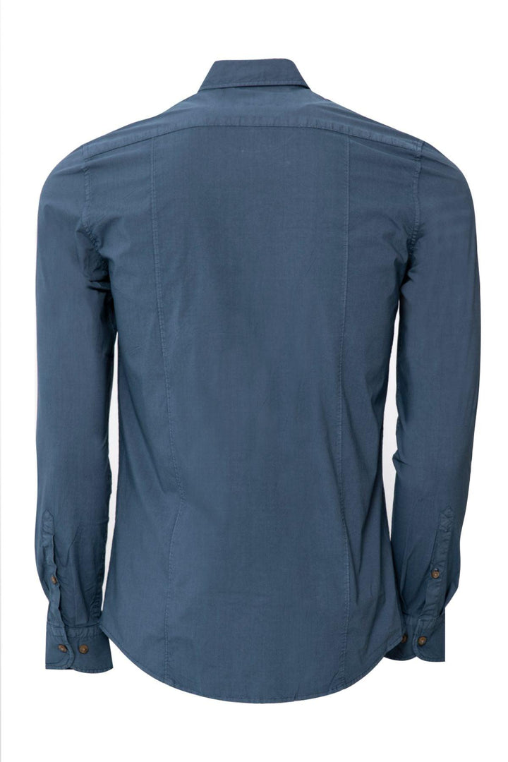 Navy Classic Slim-Fit Shirt for Men - The Essential Wardrobe Staple - Texmart