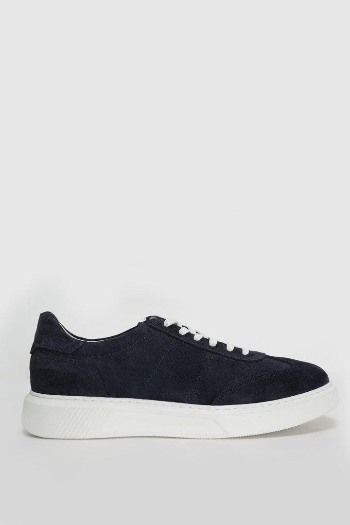 Navy Elegance Leather Sneakers: The Perfect Blend of Style and Comfort - Texmart
