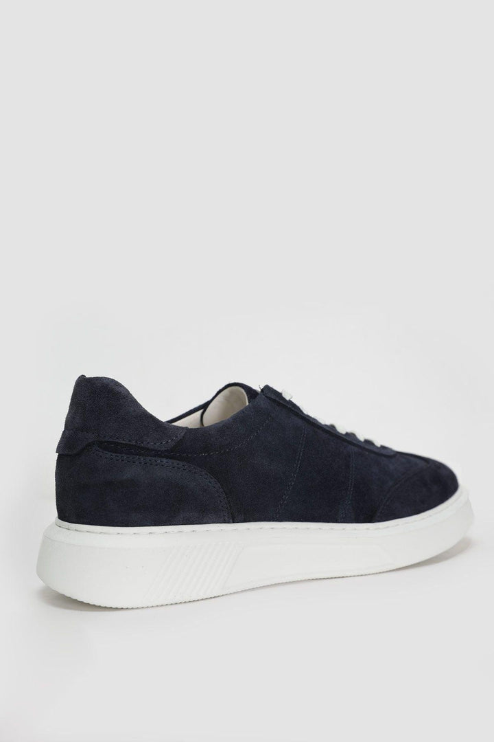 Navy Elegance Leather Sneakers: The Perfect Blend of Style and Comfort - Texmart