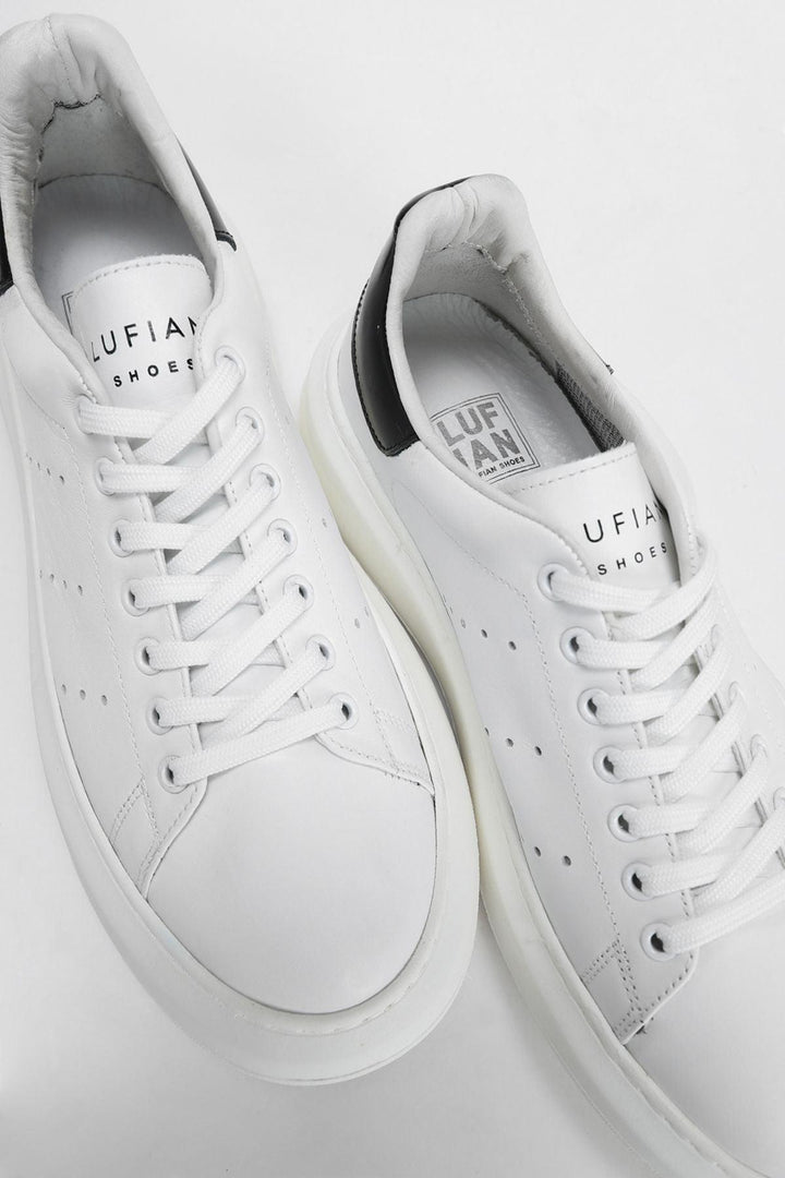 Paul's Premium White Leather Sneaker Shoes: Elevate Your Style with Confidence - Texmart