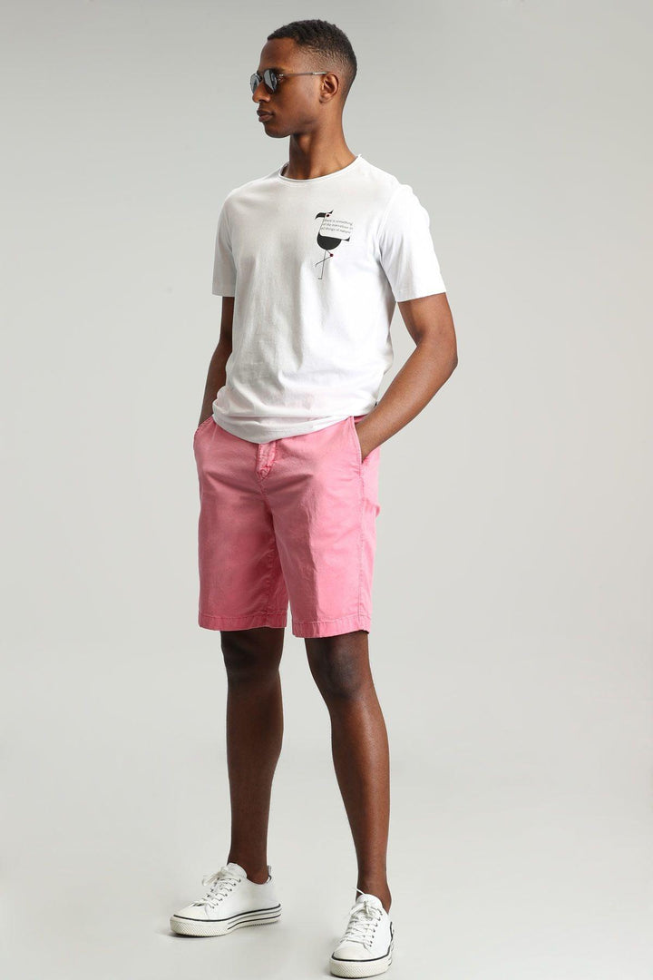 Pink Delight Slim Fit Chino Shorts: Elevate Your Style with Zegler Sports - Texmart