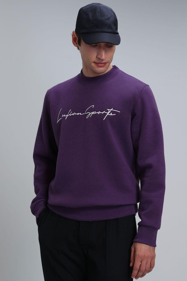 Plum Comfort Blend Men's Sweatshirt: The Ultimate Cozy and Stylish Wardrobe Essential - Texmart