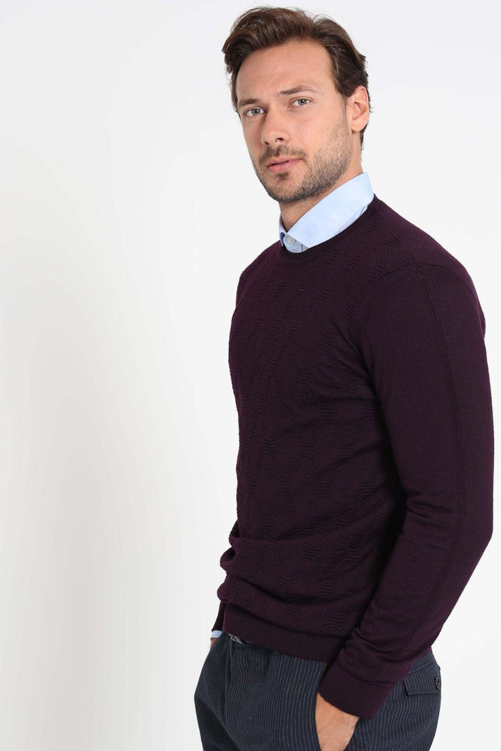 Plum Elegance Sweater - Texmart