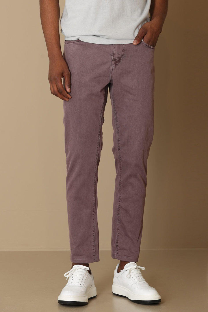 Plum Perfection: The Ultimate Slim Fit 5 Pocket Men's Trousers by Helt Sport - Texmart