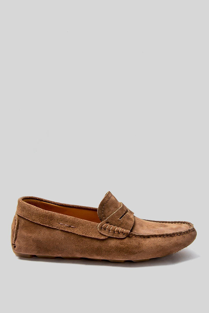 Refined Elegance: Handcrafted Leather Loafers in Timeless Brown - Texmart