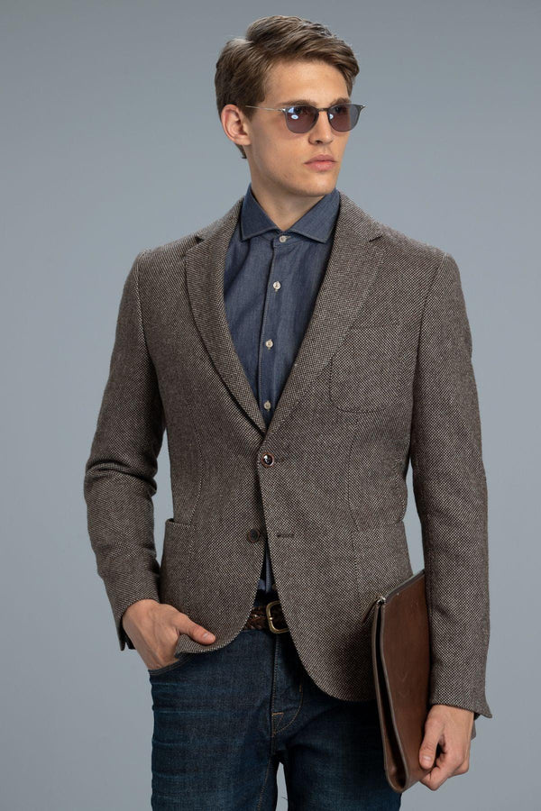 Refined Elegance: The Tailored Brown Blazer Jacket for Men - Texmart