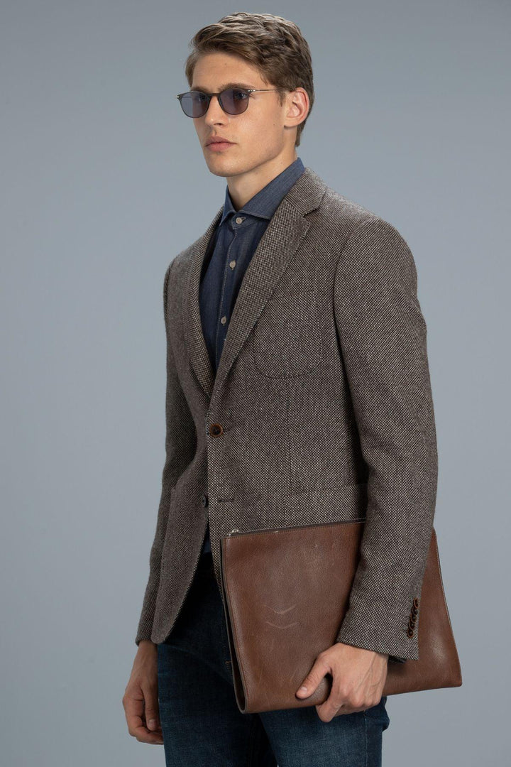 Refined Elegance: The Tailored Brown Blazer Jacket for Men - Texmart