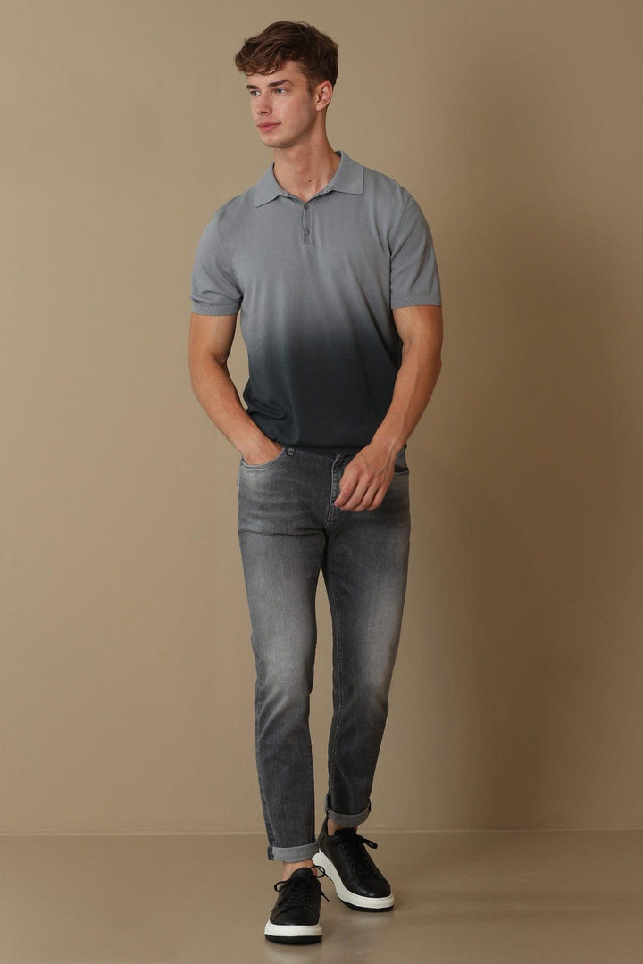 Sleek and Stylish: Modern Gray Slim Fit Smart Jean Men's Trousers - Texmart