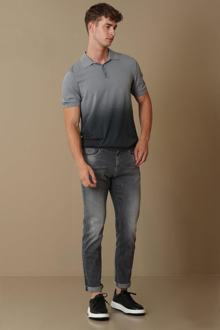 Sleek and Stylish: Modern Gray Slim Fit Smart Jean Men's Trousers - Texmart