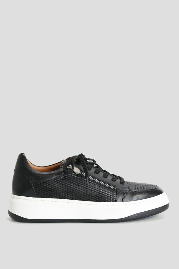 Sleek Black Leather Men's Sneaker Shoes: The Epitome of Style and Comfort - Texmart