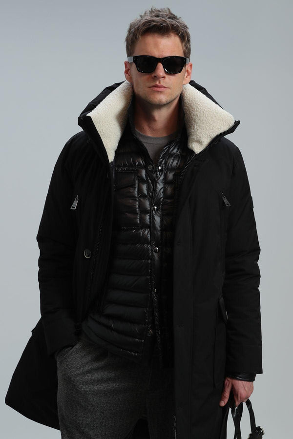 Sleek Black Winter Essential: The Stylish and Cozy Men's Jacket - Texmart