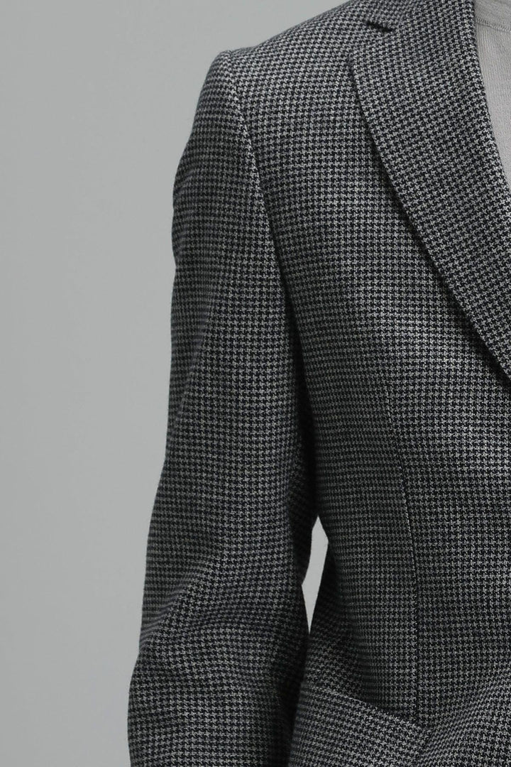 Sleek Charcoal Elegance: Modern Slim Fit Men's Blazer Jacket - Texmart