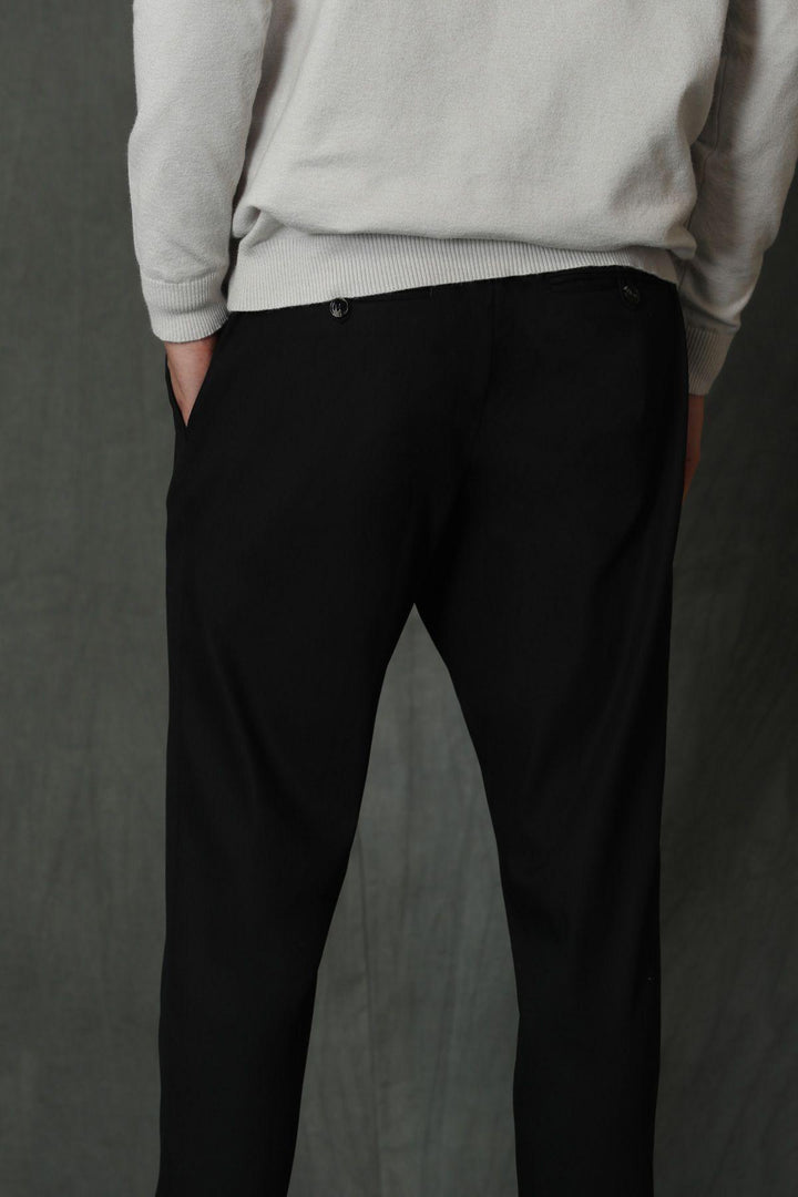 SlimFit Black Chino Trousers by Lemar Sports: The Perfect Blend of Style and Comfort - Texmart
