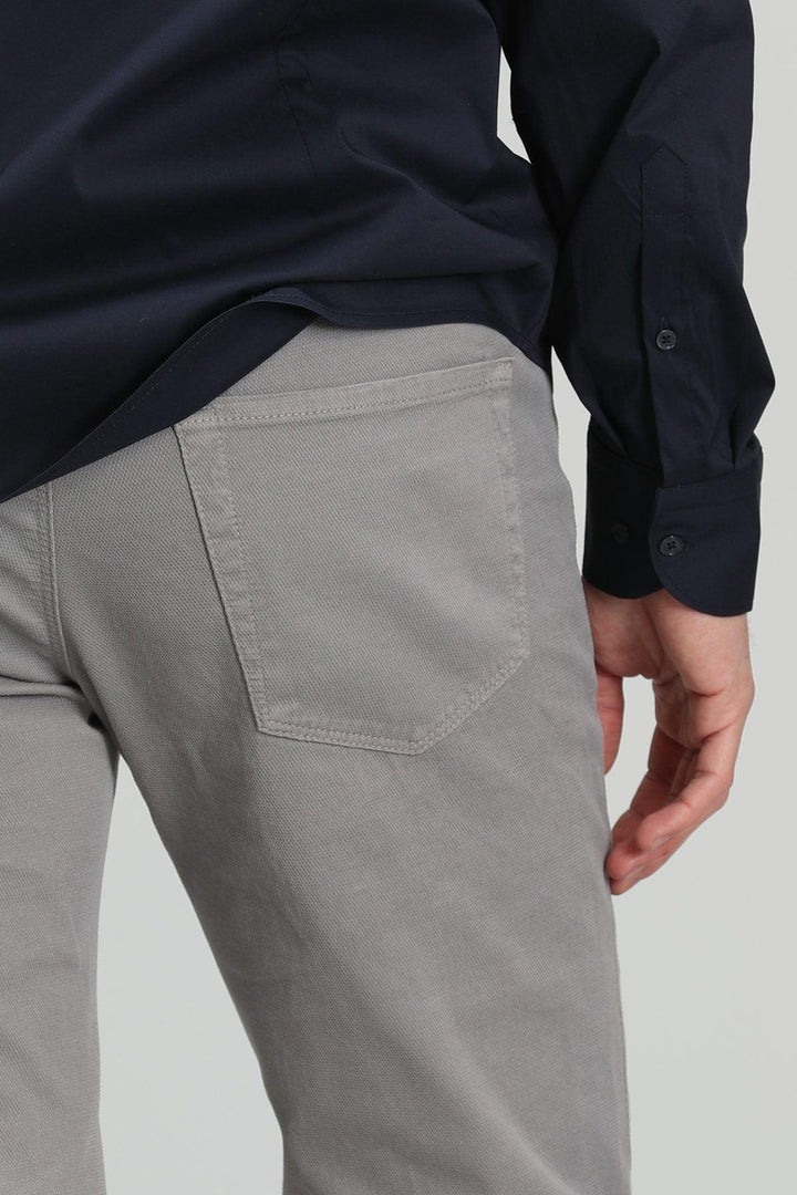 SlimFit Gray Luna Smart Men's Chino Trousers: The Ultimate Modern Wardrobe Essential - Texmart