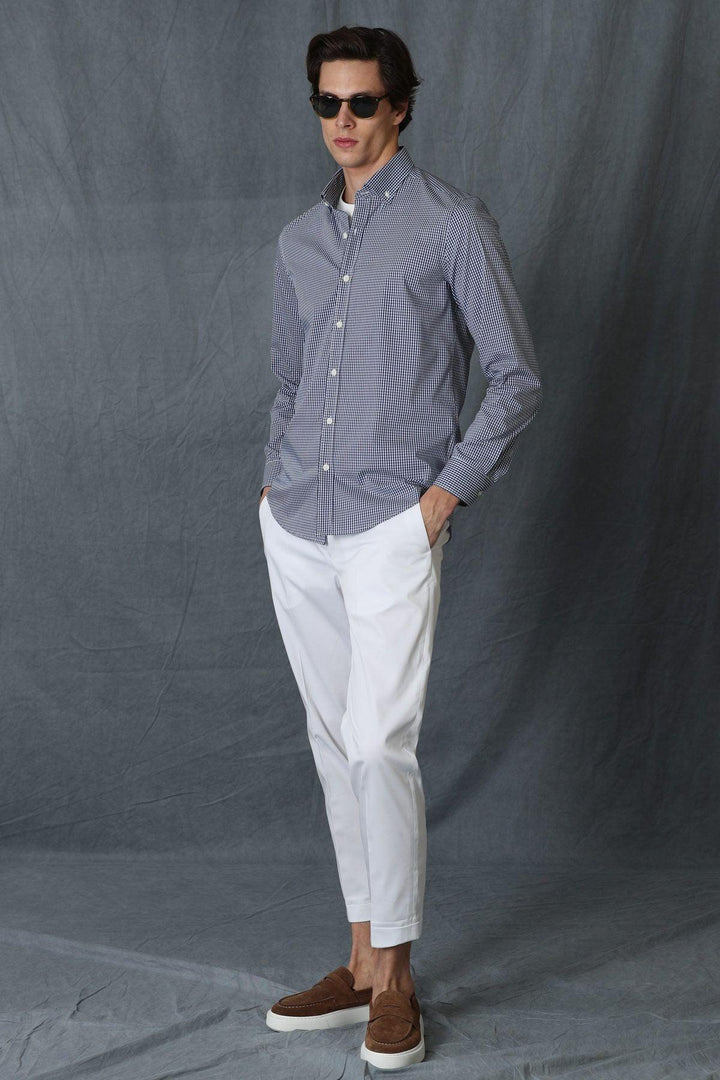 Smart White Slim Fit Chino Trousers for Men - Timeless Elegance with a Contemporary Edge - Texmart