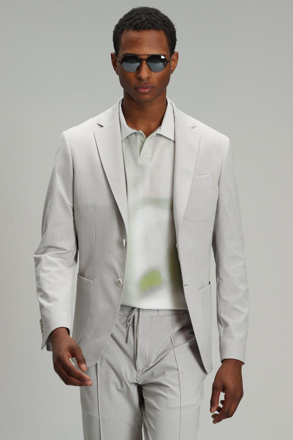 Sophisticated Elegance: The Refined Stone Blazer for Men - Texmart