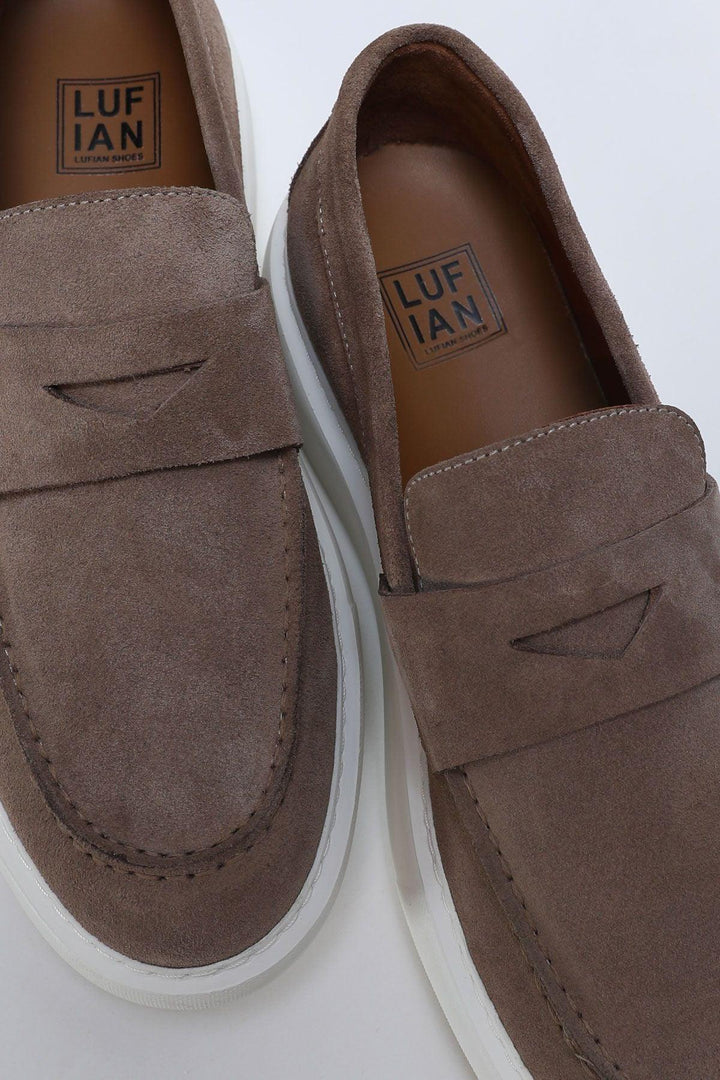 Sophisticated Leather Blend Sneakers - Beige Elegance - Texmart