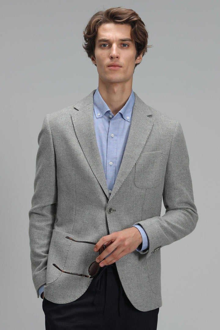 Sophisticated Steel Gray Slim Fit Blazer Jacket: Elevate Your Style Game with Erla Sports - Texmart