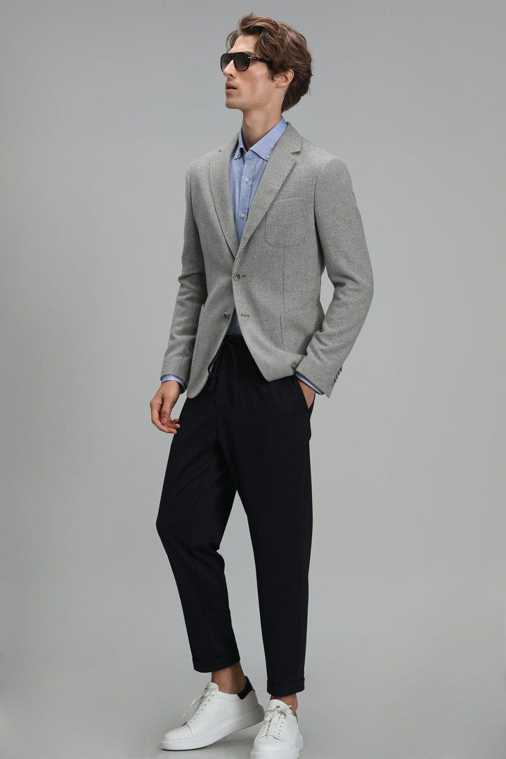 Sophisticated Steel Gray Slim Fit Blazer Jacket: Elevate Your Style Game with Erla Sports - Texmart