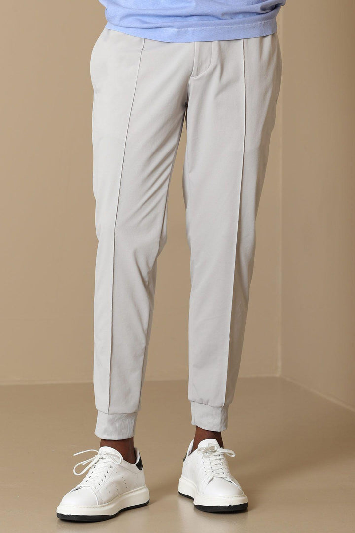 Tailored Elegance: Stone Grey Pito Jogger Pants - The Perfect Blend of Style and Comfort - Texmart