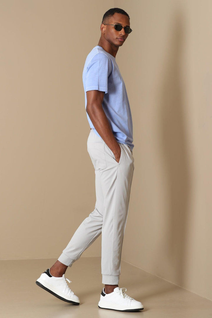 Tailored Elegance: Stone Grey Pito Jogger Pants - The Perfect Blend of Style and Comfort - Texmart