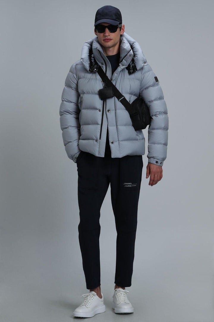 The Arctic Gray Feathered Men's Winter Coat - Texmart