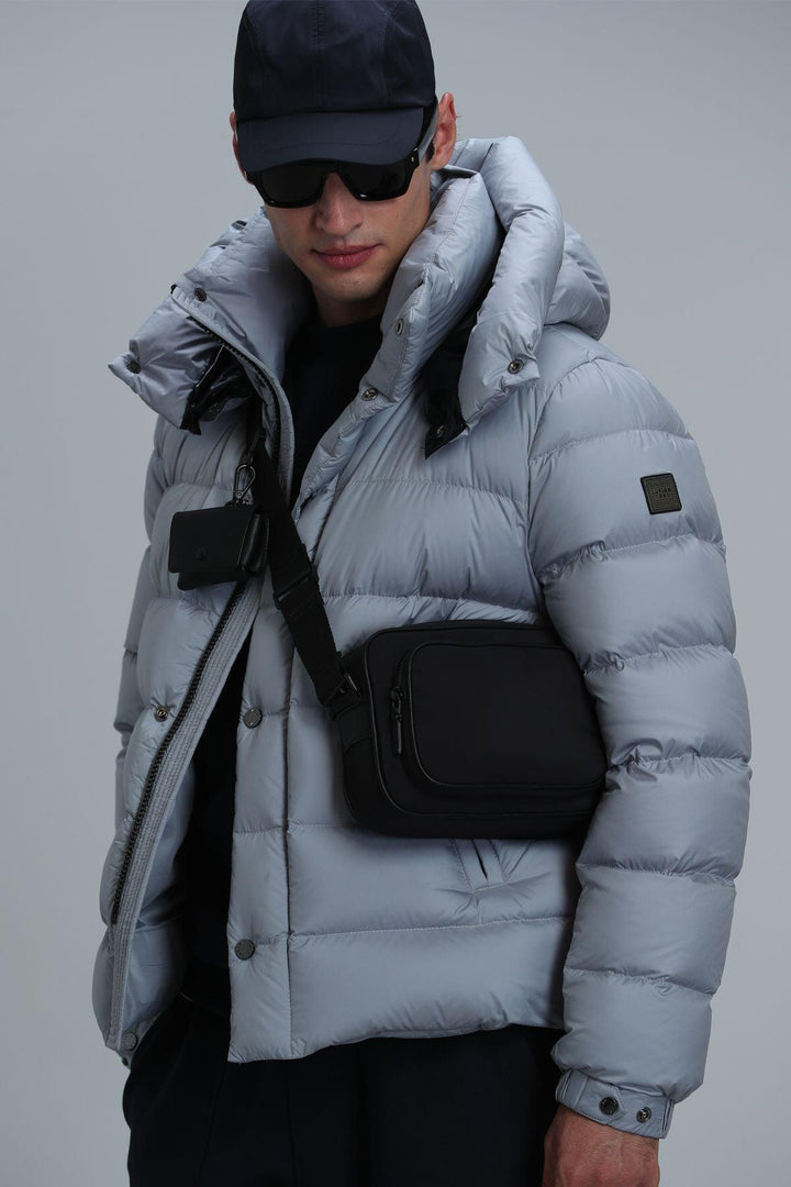 The Arctic Gray Feathered Men's Winter Coat - Texmart