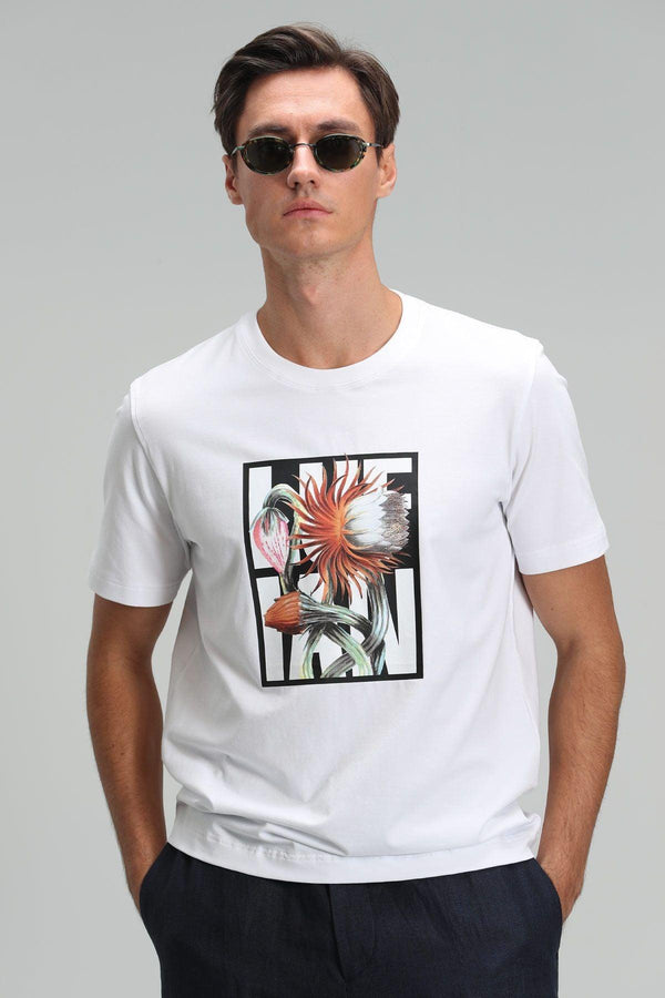The "Blake Modern White Graphic Tee: A Stylish Essential for Your Wardrobe" - Texmart