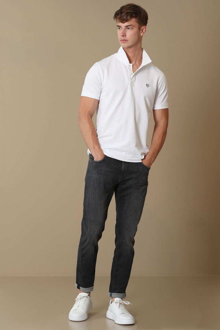 The Classic Black Slim Fit Smart Jean Trousers for Men - Timeless Style and Unmatched Comfort! - Texmart