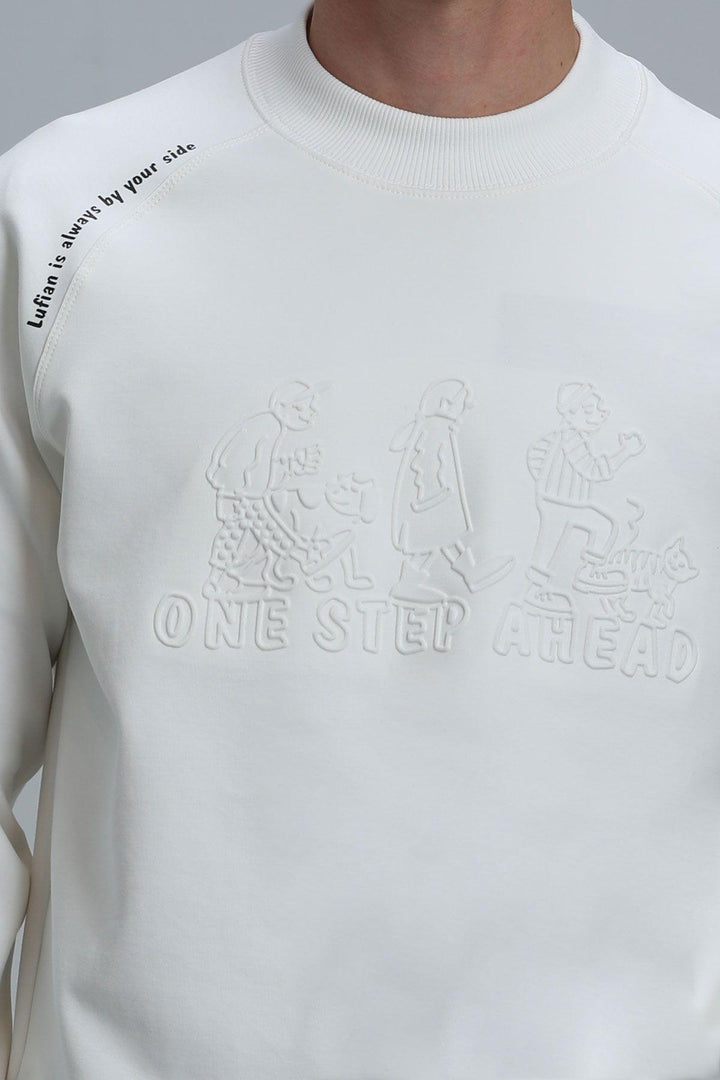 The Classic Comfort Men's Sweatshirt - Off White - Texmart