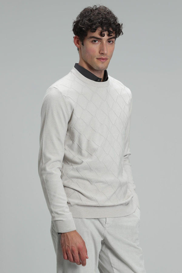 The Classic Ecru Knit: A Timeless Men's Sweater for Style and Comfort - Texmart