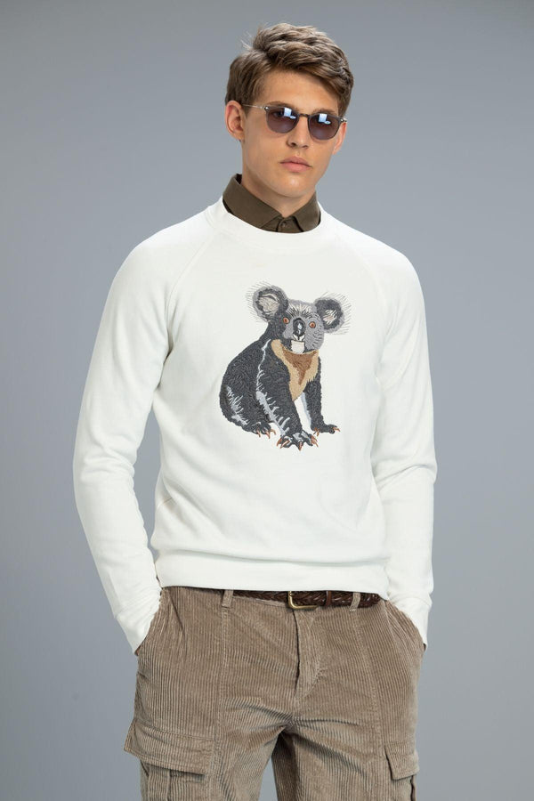 The Classic Ivory Knit: A Timeless Men's Sweatshirt by Akris - Texmart